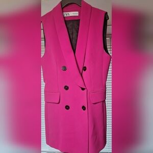 Zara Sleeveless Vest Blazer